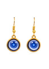 Mandala Drop Earrings in Gold - EDG006