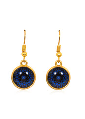 Mandala Drop Earrings in Gold - EDG007