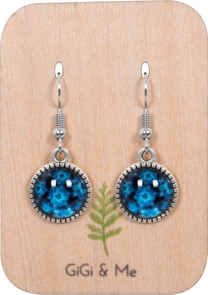 Bright & Beautiful Drop Earrings in Ornate Silver - EDOS024