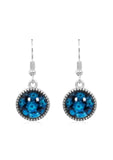 Bright & Beautiful Drop Earrings in Ornate Silver - EDOS024
