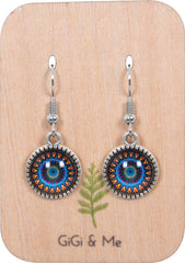 Bright & Beautiful Drop Earrings in Ornate Silver - EDOS037