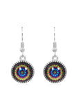 Bright & Beautiful Drop Earrings in Ornate Silver - EDOS038