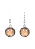 Mandala Drop Earrings in Ornate Silver - EDOS052