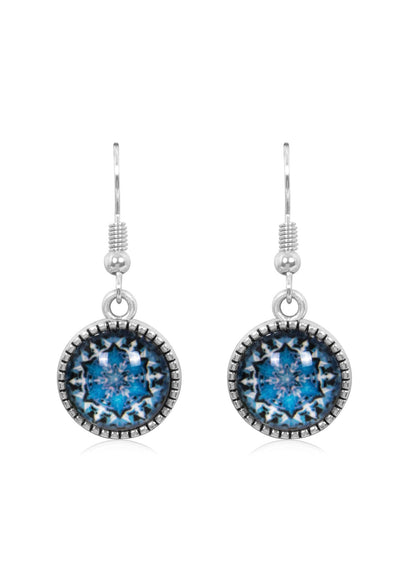Feeling Festive Drop Earrings in Ornate Silver - EDOS078