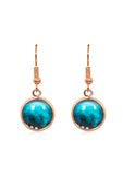 Ombre Drop Earrings in Rose Gold - EDRG009