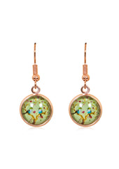 Spring Time Blossoms Drop Earrings in Rose Gold - EDRG010