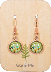 Spring Time Blossoms Drop Earrings in Rose Gold - EDRG010