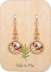 Spring Time Blossoms Drop Earrings in Rose Gold - EDRG011