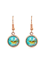 Spring Time Blossoms Drop Earrings in Rose Gold - EDRG012