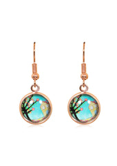 Spring Time Blossoms Drop Earrings in Rose Gold - EDRG015