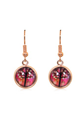 Spring Time Blossoms Drop Earrings in Rose Gold - EDRG016