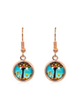 Spring Time Blossoms Drop Earrings in Rose Gold - EDRG017