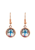 Spring Time Blossoms Drop Earrings in Rose Gold - EDRG018