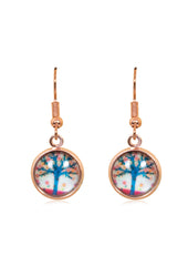 Spring Time Blossoms Drop Earrings in Rose Gold - EDRG018