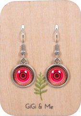 Mandala Drop Earrings in Vintage Silver - EDVS011