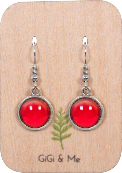 Mandala Drop Earrings in Vintage Silver - EDVS013