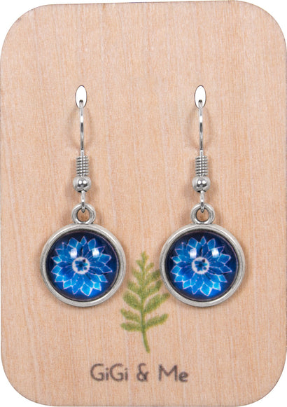 Bright & Beautiful Drop Earrings in Vintage Silver - EDVS015