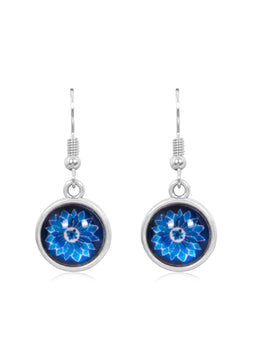 Bright & Beautiful Drop Earrings in Vintage Silver - EDVS015