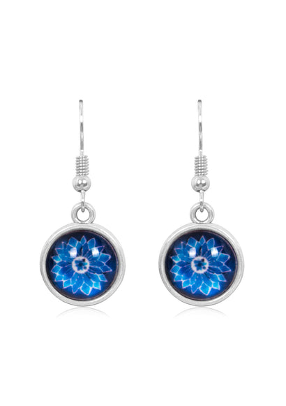 Bright & Beautiful Drop Earrings in Vintage Silver - EDVS015