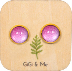 Ombre Stud Earrings in Gold - ESG020