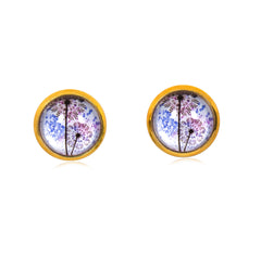 Spring Time Blossoms Stud Earrings in Gold - ESG021