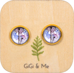 Spring Time Blossoms Stud Earrings in Gold - ESG021