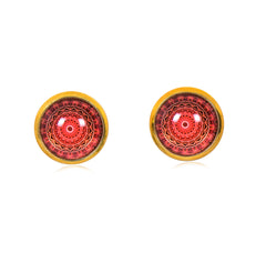 Mandala Stud Earrings in Gold - ESG022