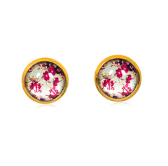 Spring Time Blossoms Stud Earrings in Gold - ESG026