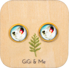 Birds of a Feather Stud Earrings in Gold - ESG027