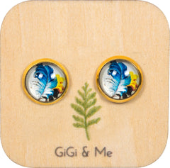 Birds of a Feather Stud Earrings in Gold - ESG028