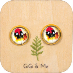 Birds of a Feather Stud Earrings in Gold - ESG052