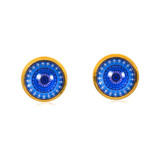 Mandala Stud Earrings in Gold - ESG054