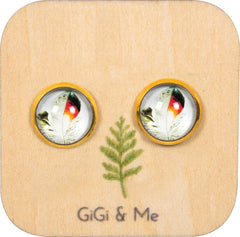 Birds of a Feather Stud Earrings in Gold - ESG056