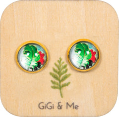 Birds of a Feather Stud Earrings in Gold - ESG066