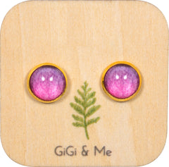 Ombre Stud Earrings in Gold - ESG069