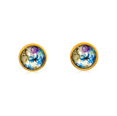 Spring Time Blossoms Stud Earrings in Gold - ESG073