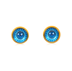 Mandala Stud Earrings in Gold - ESG076