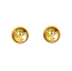 Spring Time Blossoms Stud Earrings in Gold - ESG087