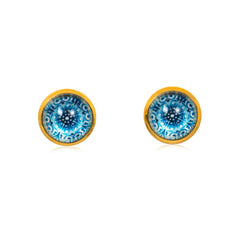 Mandala Stud Earrings in Gold - ESG092