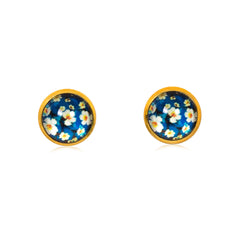 Spring Time Blossoms Stud Earrings in Gold - ESG093