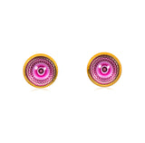 Mandala Stud Earrings in Gold - ESG110