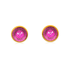 Mandala Stud Earrings in Gold - ESG113