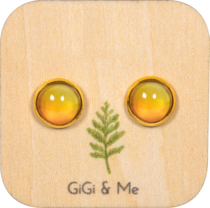 Ombre Stud Earrings in Gold - ESG114