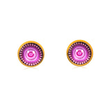 Mandala Stud Earrings in Gold - ESG115