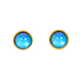Ombre Stud Earrings in Gold - ESG117
