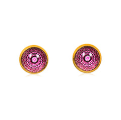 Mandala Stud Earrings in Gold - ESG123