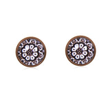 Bright & Beautiful Stud Earrings in Red Copper - ESRC015