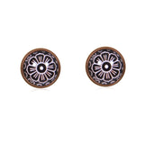 Bright & Beautiful Stud Earrings in Red Copper - ESRC016