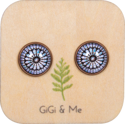 Bright & Beautiful Stud Earrings in Red Copper - ESRC017