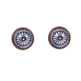 Bright & Beautiful Stud Earrings in Red Copper - ESRC017